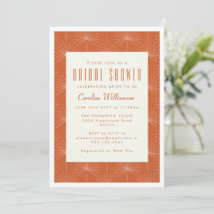 Moderne Boho-Palmblatt-Rost-Botanische Hochzeitsdu Einladung