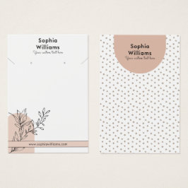 Moderne Boho Pastel Necklace & Earring Display Car