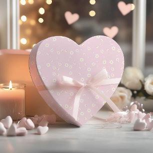 Moderne Boho Rosa Süße Gänseblümchen Blumenmuster Geschenkpapier