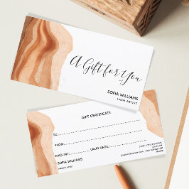 Moderne Boho Terracotta-Zertifikat