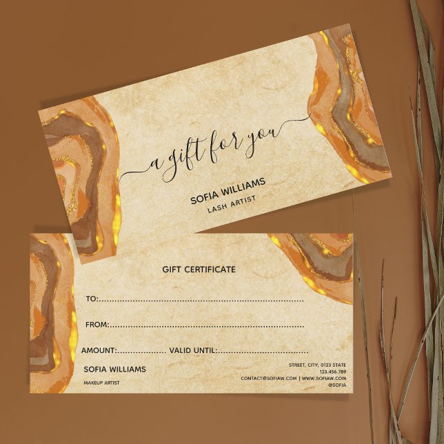 Moderne Boho Terracotta-Zertifikat (Von Creator hochgeladen)