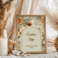 Moderne Boho-Terrakotta-Beige-Oliv-Floral-Anpassun