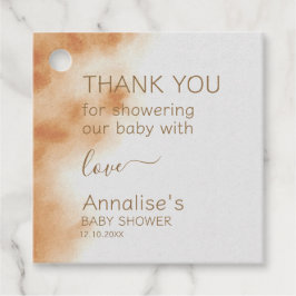 Moderne Boho Wasserfarbe Gefärbte Krawatte Kinderd Geschenkanhänger