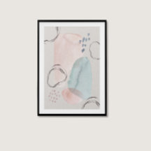 Moderne Boho Wasserfarben Abstrakte Ästhetik Kunst