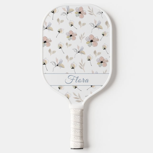 Moderne Boho Wasserfarben Pickleball Paddles (Vorderseite)
