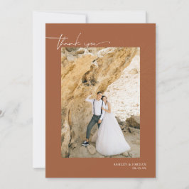 Moderne Boho-Wüste | Einfache SkriptWedding Danke