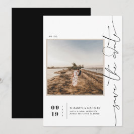 Moderne Boho-Wüste | Square Foto Save the Date
