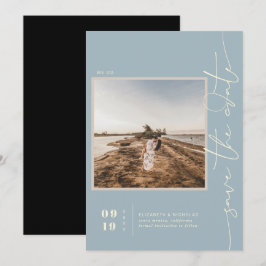 Moderne Boho-Wüste | Square Foto Save the Date