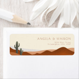 Moderne Boho Wüste Terracotta Beige Hochzeit