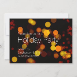Moderne Bokeh Holiday Party Einladung
