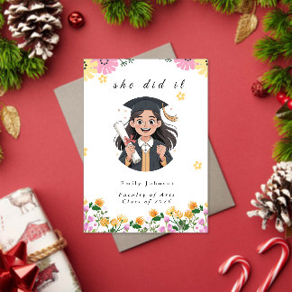 Moderne Bokeh-Lichter Abschluss-Einladung Acryleinladungen