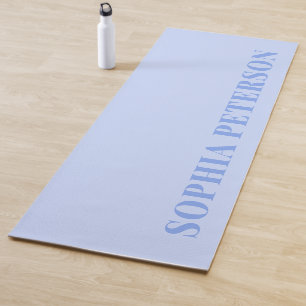 Moderne Bold Typografie Pastell Blue Minimalistisc Yogamatte