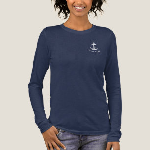 Moderne Bootsanker Familie Kreuzfahrt Sonderanfert Tri-Blend Shirt