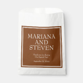 Moderne Border Minimalistisch Brown Gevor Bag Geschenktütchen