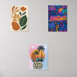 Moderne botanische Birnenkunst Bilderwand Sets