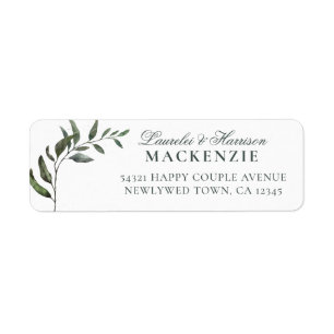 Moderne botanische Eukalyptus-Hochzeit