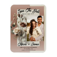 Moderne botanische Floral-Mocha-Mousse-Save-the-Da