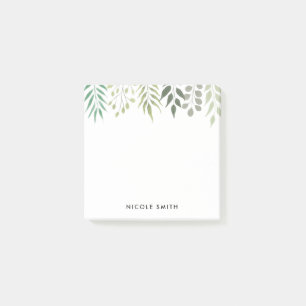 Moderne botanische Foliage Post-it Klebezettel