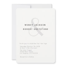 Moderne botanische Hochzeitseinladung