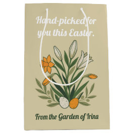 Moderne Botanische Ostergrüße Mittlere Geschenktüte