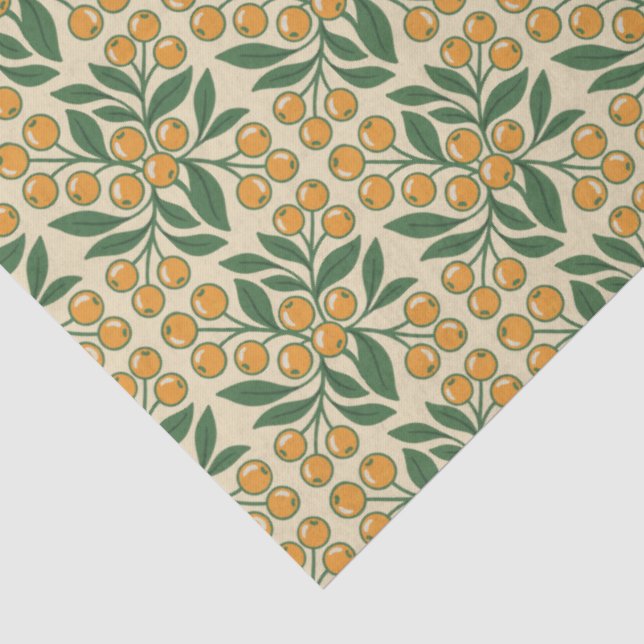 Moderne Botanische Ostergrüße Seidenpapier (Detail)