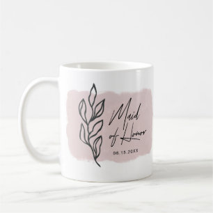 moderne botanische Pastell-Jungfernmug Kaffeetasse