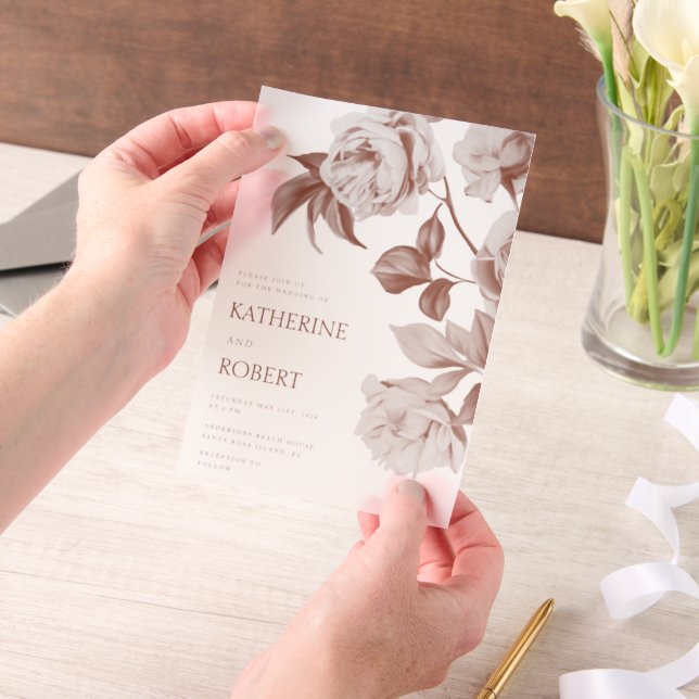 Moderne botanische Rose zum Hochzeitsfest (Handgehalten)