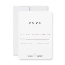 Moderne botanische Sammlung RSVP-Karte