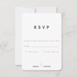 Moderne botanische Sammlung RSVP-Karte RSVP Karte