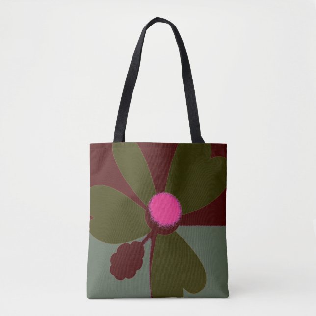 Moderne botanische Tasche (Vorderseite)