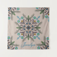 Moderne Botanische Tropische Boho-Mandala-Name
