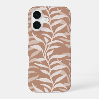 Moderne botanische Weinrebe Soft Terrakotta iPhone 16 Hülle