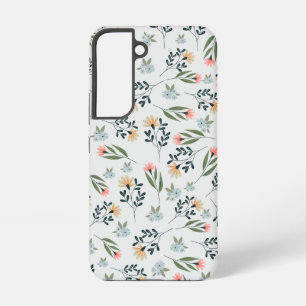 Moderne botanische Wildblumenmuster Samsung Galaxy Hülle