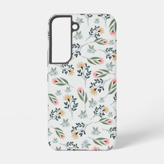 Moderne botanische Wildblumenmuster Samsung Galaxy Hülle