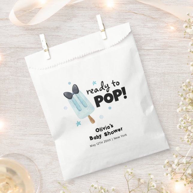 Moderne Bow Ice Cream für Pop Babydusche Geschenktütchen (Ausgeschnitten)