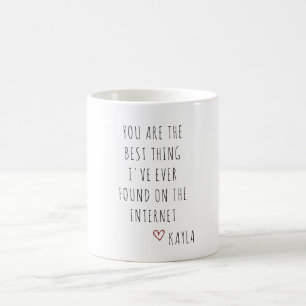 Moderne Boyfriend Valentinstag Tasse