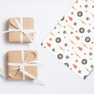 Moderne Boys Trucks Racing Schachbretts Aquarell Seidenpapier