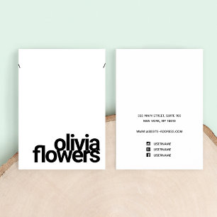 Moderne Bracelet Necklace in Schwarz und Weiß Visitenkarte