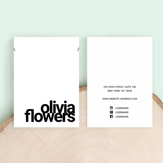 Moderne Bracelet Necklace in Schwarz und Weiß Visitenkarte (Von Creator hochgeladen)