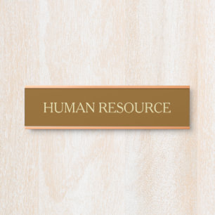 Moderne braune Faux-Gold-Büro-Raum-Abteilung Türschild