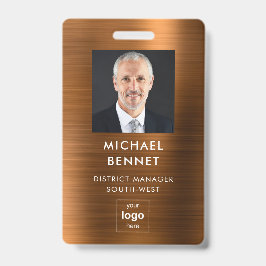 Moderne braune Imitate - Metallic Corporate Foto I Ausweis