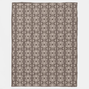 Moderne braune und beige stilvolle Tao Fleecedecke