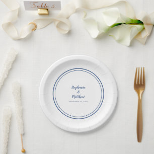 Moderne Brautgroom Hochzeiten Party Dekoration Bla Pappteller