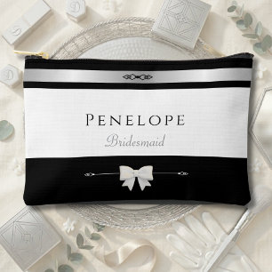 Moderne Brautjungfer-Geschenke Luxus-Typografie- Zubehörtasche
