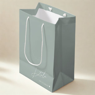 Moderne Brautjungfer-Geschenktüte Mittlere Geschenktüte