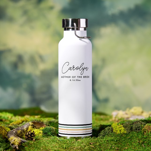 Moderne Brautmutter Personalisiert Trinkflasche (Außenbereich)