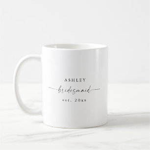 Moderne Bridesmaid Tasse Wedding Party Geschenk