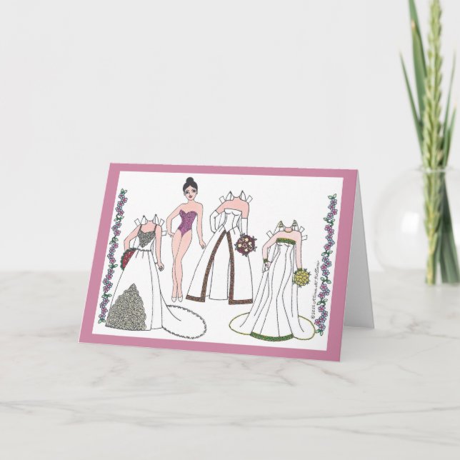 Moderne Bridge III Papierpuppenkarte Karte (Vorderseite)