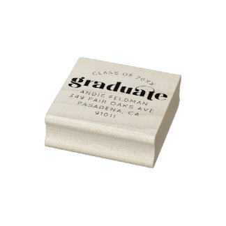 Moderne Briefmarke Personalisierter Rücksendeadres Gummistempel