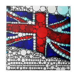 Moderne britische Flagge Fliese